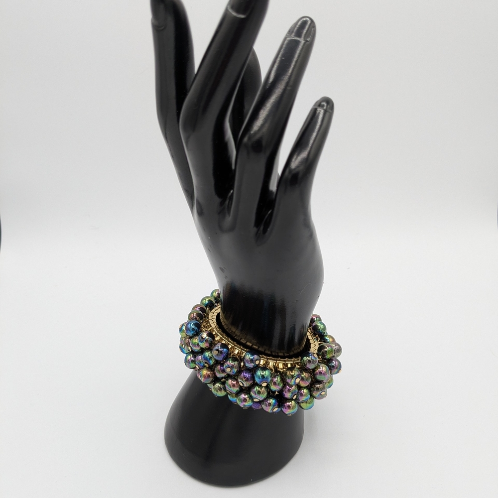 Multicolor Metal Beaded Bracelet